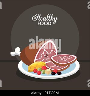 Gesunde Ernährung-Konzept Stock Vektor
