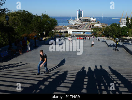 Potemkin-treppe in Odessa. Stockfoto