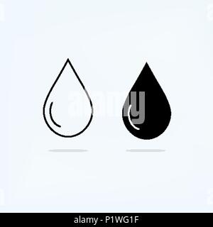 Einstellen der schwarzen und der dünne Linie angezeigten Symbole Stock Vektor