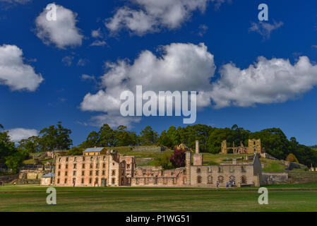 Port Arthur Historic Site, eine ehemalige Straftäter-Siedlung in Tasmanien, Australien Stockfoto