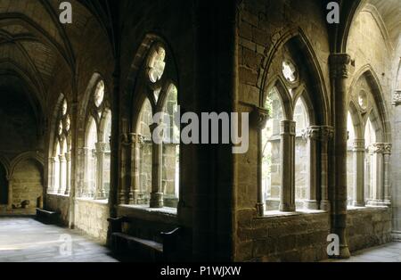 Spanien - Extremadura - Tierra de Plasencia (Kreis) - caceres. Plasencia; Catedral Antigua; Claustro (romanico y Gotico). Stockfoto