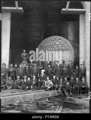 (Kessel shop Crew, 1901, US Navy Yard, Mare Insel, CA.) - Stockfoto