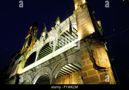 Spanien - Extremadura - Tierra de Plasencia (Kreis) - caceres. Plasencia; Ayuntamiento/Casa Consistorial renacentista en la Plaza Mayor. Stockfoto