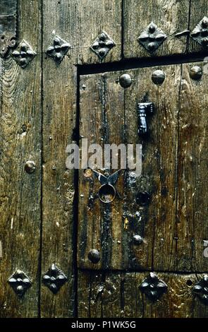 Spanien - Extremadura - Valle del Jerte (Kreis) - caceres. Cabezuela del Valle de El Valle del río Jerte; las mejores de Puerta. Stockfoto