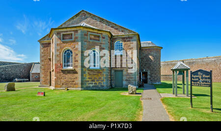 FORT GEORGE ARDERSIER INVERNESS SCHOTTLAND DIE REGIMENTAL KAPELLE Stockfoto