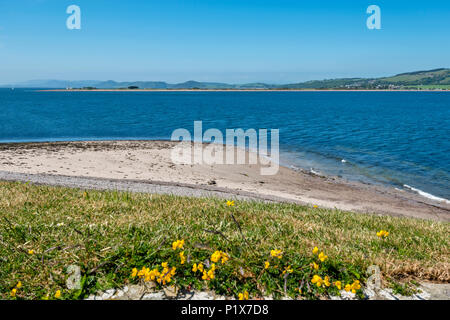 FORT GEORGE ARDERSIER INVERNESS SCHOTTLAND BLICK VOM FORT in Moray Firth in Richtung Leuchtturm auf CHANONRY POINT Stockfoto