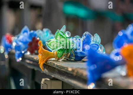 Traditionelle Murano Glas in Altstadt der Insel, Venedig, Italien Stockfoto