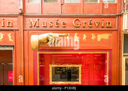 Das Musée Grévin ist ein Wachsfigurenkabinett in Paris, das sich an den Grands Boulevards im 9th. Arrondissement befindet Stockfoto