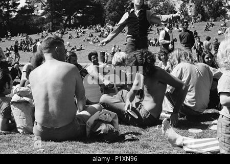 Berkeley in den 60er Jahren Krawallen Stockfoto