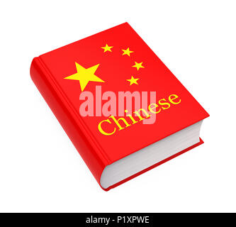 Chinesisch Wörterbuch Buch isoliert Stockfoto