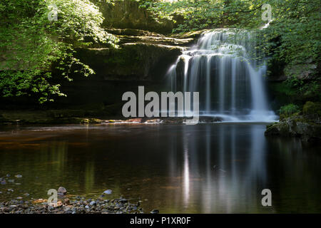 Kessel fällt bei West Burton in den Yorkshire Dales National Park, Großbritannien. Stockfoto