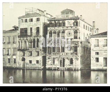 (CLEMENT 1894 Venedig) pg 423 Dario Palast, auf den Canal Grande. Stockfoto
