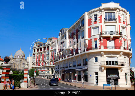 Frankreich, Languedoc-Roussillon, Pyrenees Atlantiques (64), Baskenland, Biarritz, Imperatrice Avenue Stockfoto
