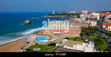 Frankreich, Languedoc-Roussillon, Pyrenees Atlantiques (64), Baskenland, Biarritz, Hotel du Palais Stockfoto
