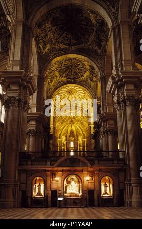 Kathedrale; Mittelschiff; Costa del Sol. Stockfoto