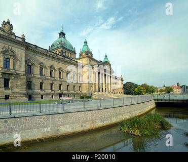 Bundesverwaltungsgericht in der Stadt Leipzig - Deutschland - Sachsen - historische Gebäude für Besichtigungen und besuchen Stockfoto