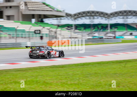 Sepang/Malaysia - Dezember 5, 2014: Der Asian Le Mans Series Rennen auf dem Sepang International Circuit. Stockfoto