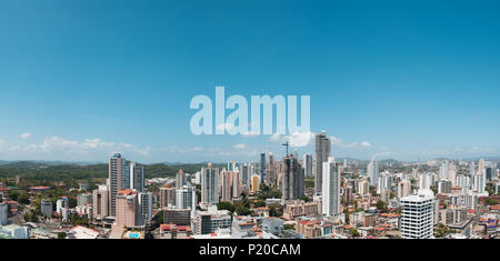 Panama City Skyline Antenne - stadtbild Panorama Stockfoto