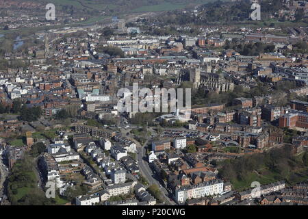 Ein Luftbild der Devon Exeter Stockfoto