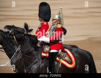 Vom 9. Juni 2018, London, UK. Die Farbe der Preisverleihung in Horse Guards Parade, die Königinnen Geburtstag Parade. Credit: Malcolm Park/Alamy Stockfoto