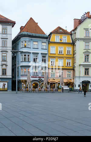 Graz, Österreich - Oktober 23, 2017: der alten Häuser am Hauptplatz Stockfoto