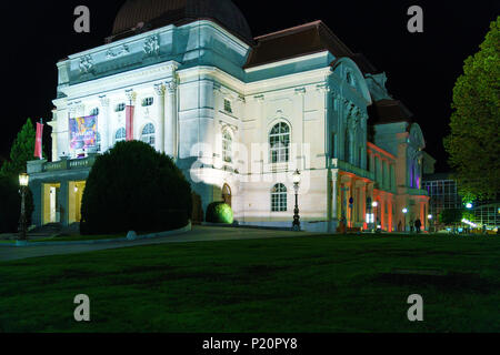 Graz, Österreich - Oktober 23, 2017: Das Gebäude der Grazer Oper bei Nacht Stockfoto