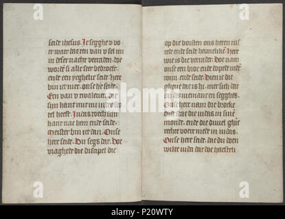 . Buch der Stunden vom Meister des Zweder van Culemborg - KB 79 K 2-Folios 066r (links) und 067 r (rechts). Linken seite Folio 066 r und rechten Seite Folio 067 r aus dem Buch von Stunden durch Master (s) von Zweder van Culemborg. zwischen ca. 1430 und ca. 1435 33 Buch der Stunden vom Meister des Zweder van Culemborg - KB 79 K 2-Folios 066r (links) und 067 r (rechts) Stockfoto