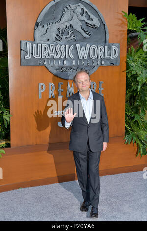 Toby Jones an der 'Jurassic Welt: Gefallene Königreich" Premiere auf der Walt Disney Concert Hall am 12. Juni 2018 in Los Angeles, Kalifornien. Stockfoto