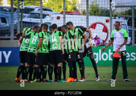 Belo Horizonte, Brasilien. 13. Juni, 2018. MG x Chapecoense, Spiel gültig für die zwölfte Runde der brasilianischen Meisterschaft 2018, Serie A, in der Arena Independência, Belo Horizonte, MG statt. Credit: Dudu Macedo/FotoArena/Alamy leben Nachrichten Stockfoto