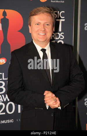 Die Royal Albert Hall, London, Großbritannien, 13. Juni 2018, Classic FM-Moderator und Sender Aled Jones an der klassischen Brits Awards 2018, klassische Brits Awards 2018 in der Royal Albert Hall in London, © Richard Soans/Alamy leben Nachrichten Stockfoto