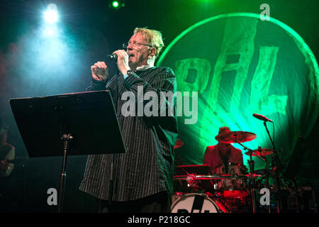 Glasgow, Schottland, Großbritannien. 13. Juni, 2018. Public Image Ltd im Konzert in der O2-ABC, Glasgow, Großbritannien, 13. Juni 2018 Credit: Westy Musik Tog/Alamy leben Nachrichten Stockfoto
