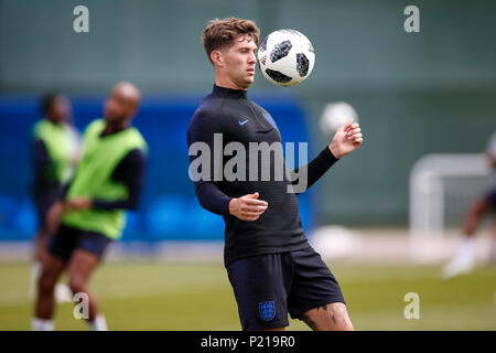 Zelenogorsk, Russland. 13. Juni 2018. John Steine von England während einer England Training bei Stadion Spartak Zelenogorsk am 13. Juni 2018 in Zelenogorsk, Sankt Petersburg, Russland. Credit: PHC Images/Alamy leben Nachrichten Stockfoto