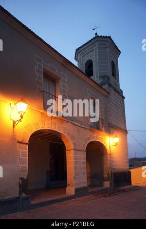 Spanien - Valencia autonome Region - Baix Vinalopó (Kreis) - Alicante. Hondón de las Nieves, Iglesia de Nª Sra. de las Nieves. Stockfoto