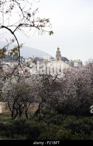 Spanien - Valencia autonome Region - Marina Baixa (Kreis) - Alicante. Finestrat; Pueblo; punto de partida de múltiples Actividades/deportes activos. Stockfoto