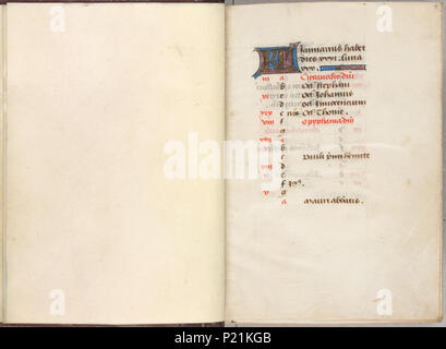 . Trivulzio Buch der Stunden-KW-SMC1 - Kalender für den Monat Januar. Kalender für den Monat Januar. ca. 1470. Schreiber: Nicolas Spierinc 309 Trivulzio Buch der Stunden-KW-SMC1 - Kalender für den Monat Januar Stockfoto