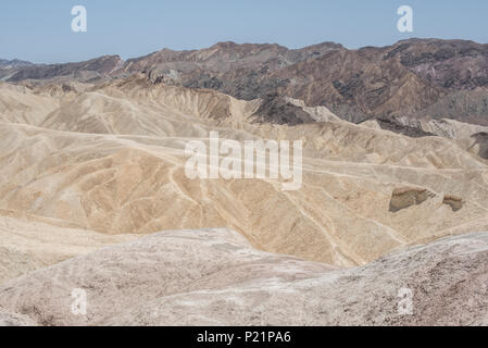 Blick von der Spitze des Zabriskie Point im Death Valley, Kalifornien Stockfoto