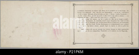 . Notenkraker-Muizenkoning: een aardig Lieve sprookje voor Kinderen van/naar het Hoogduitsch E.T.A. Hoffmann. Länglich prentenboek met paginagrote handgekleurde gravures naast's pagina met Text. Marie krijgt met Kerstmis een notenkraker Cadeau. Ze droomt dat er een gevecht ontstaat tussen de notenkraker en de muizenkonIngekleurd De notenkraker ist eigenlijk een Jongen betoverde Sterben über een speelgoedwinkel terecht bij Marie ist Gekomen. In de droom bezoeken ze een luilekkerland. 11 S., 8 Bl. pl: handgekleurde gravures//De keerzijde der illustraties ist onbedrukt//Auteursnaam op titelblad ab Stockfoto