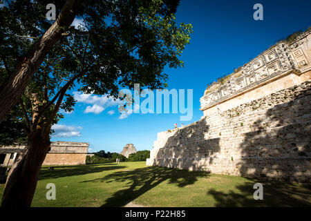 Mexiko, Yucatan, Uxmal Maya-Stätte, Palast des Gouverneurs Stockfoto