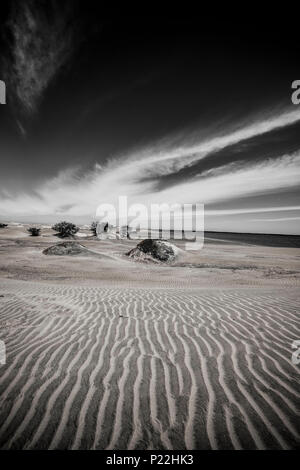 Sanddünen im Bahia Magdalena Bucht in Baja California Halbinsel im Norden von Mexiko Stockfoto