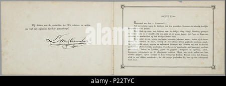 . Notenkraker-Muizenkoning: een aardig Lieve sprookje voor Kinderen van/naar het Hoogduitsch E.T.A. Hoffmann. Länglich prentenboek met paginagrote handgekleurde gravures naast's pagina met Text. Marie krijgt met Kerstmis een notenkraker Cadeau. Ze droomt dat er een gevecht ontstaat tussen de notenkraker en de muizenkonIngekleurd De notenkraker ist eigenlijk een Jongen betoverde Sterben über een speelgoedwinkel terecht bij Marie ist Gekomen. In de droom bezoeken ze een luilekkerland. 11 S., 8 Bl. pl: handgekleurde gravures//De keerzijde der illustraties ist onbedrukt//Auteursnaam op titelblad ab Stockfoto