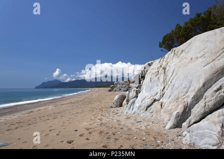 Italien, Sardinien, Ostküste, Bari Sardo Ogliastra Torre di Bari, Marina di Bari, Strand, Stockfoto