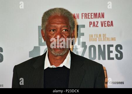 03 / 04 / 2007; Cine Alexandra, Barcelona, Morgan Freeman y el Regisseur Brad Silberling en la Premiere Europea del Film 'Dame 10 razones' - '10 Punkte oder weniger'. Stockfoto