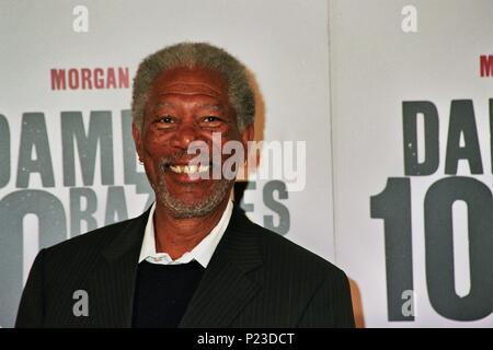 03.04.2007: Cine Alexandra, Barcelona, Morgan Freeman y el Regisseur Brad Silberling en la Premiere Europea del Film 'Dame 10 razones' - '10 Punkte oder weniger'. Stockfoto