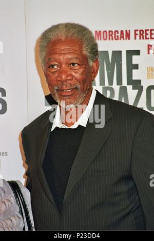 03 / 04 / 2007; Cine Alexandra, Barcelona, Morgan Freeman y el Regisseur Brad Silberling en la Premiere Europea del Film 'Dame 10 razones' - '10 Punkte oder weniger'. Stockfoto