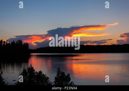 Sunsetover Wild Goose Lake Stockfoto