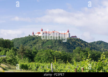 Das prächtige Benediktinerstift Göttweig (Stift Göttweig) Dominiert die Landschaft bei Krems in Niederösterreich Stockfoto