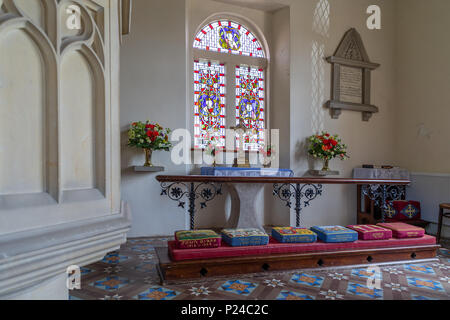 12. Juni 2018-St Stephen's Kapelle, eine Kapelle aus dem 17. Jahrhundert auch als Wald Kapelle bekannt, verschmolzen mit Rainow Parish, 1834 umgebaut, in der westlichen Spitze Stockfoto