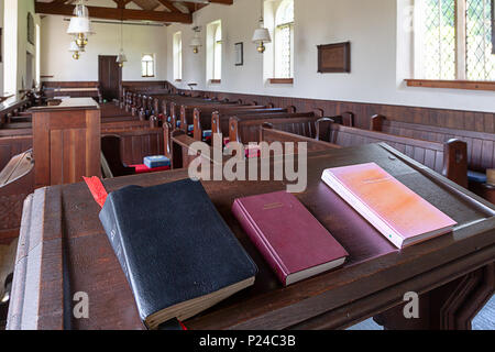 12. Juni 2018-St Stephen's Kapelle, eine Kapelle aus dem 17. Jahrhundert auch als Wald Kapelle bekannt, verschmolzen mit Rainow Parish, 1834 umgebaut, in der westlichen Spitze Stockfoto