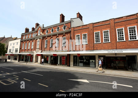 Die House of Fraser Kaufhaus in Chichester, West Sussex, UK. Stockfoto