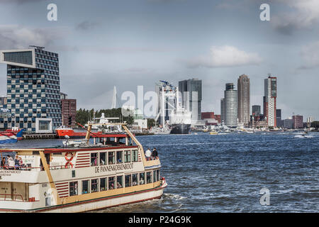Pannekoekenboat in Rotterdam. Stockfoto